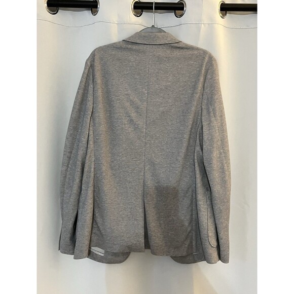 Calvin Klein Mens Blazer Jacket Gray Knit Casual Sport Coat Size L Single Button - Picture 2 of 14